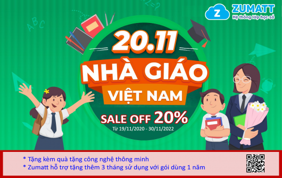 CHƯƠNG TRÌNH KHUYẾN MÃI NGÀY NHÀ GIÁO VIỆT NAM 20/11