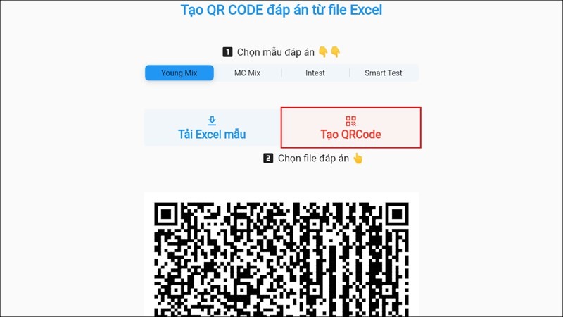 Hướng dẫn tạo mã QR và xuất file Excel đáp án cho ứng dụng chấm thi QM