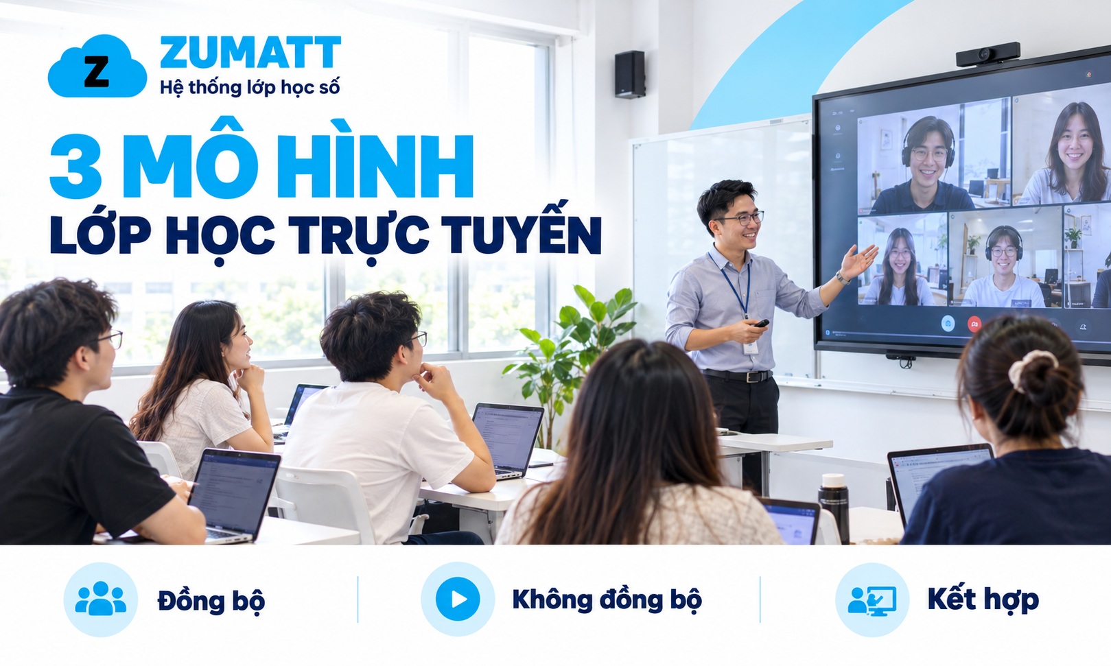 Các mô hình lớp học trực tuyến phổ biến hiện nay