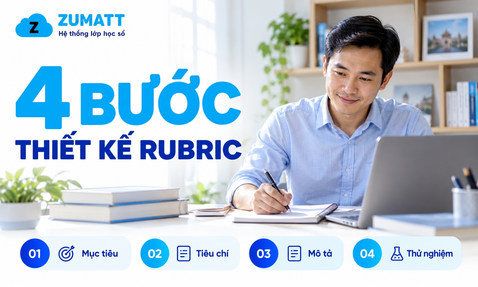 Quy trình 4 bước thiết kế phiếu đánh giá rubric chuẩn xác